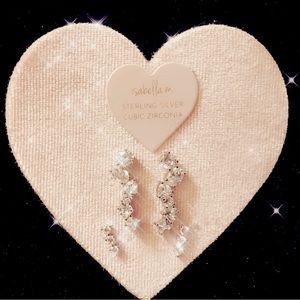 Sterling silver cubic zirconia earrings